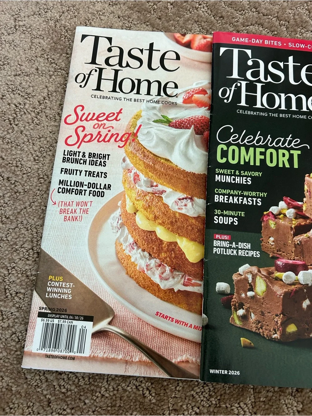 Taste of Home Set of 2 Baking Magazines